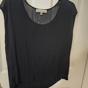Black Short Sleeve Women's Top